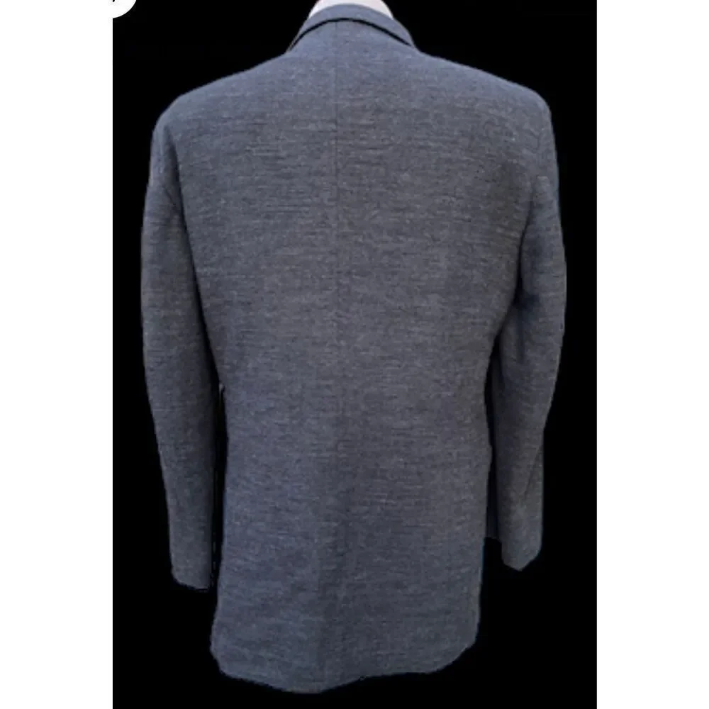 J. Ferrar Vintage 100% Wool 3-Button Blazer 40R Deep Gray Lined